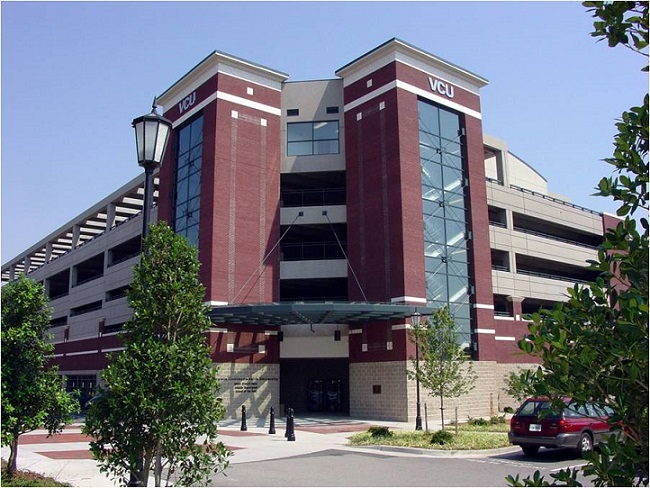 front of Bowe Street Parking Deck
